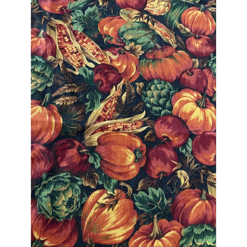 66" x 14" Table Runner‎ Country Harvest Orange Pumpkins Fall Thanksgiving Dinner
